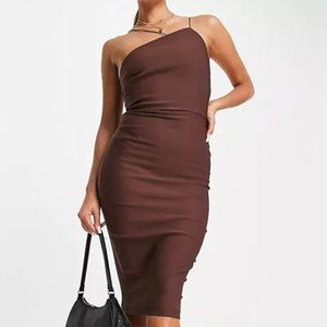 Midi Dress in chocolate